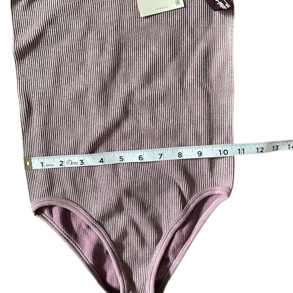 Zara Ribbed Bodycon Bodysuit - Picture 4 of 7